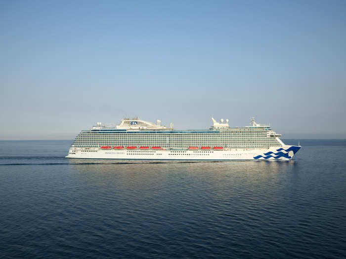 A photo of the Enchanted Princess cruise ship